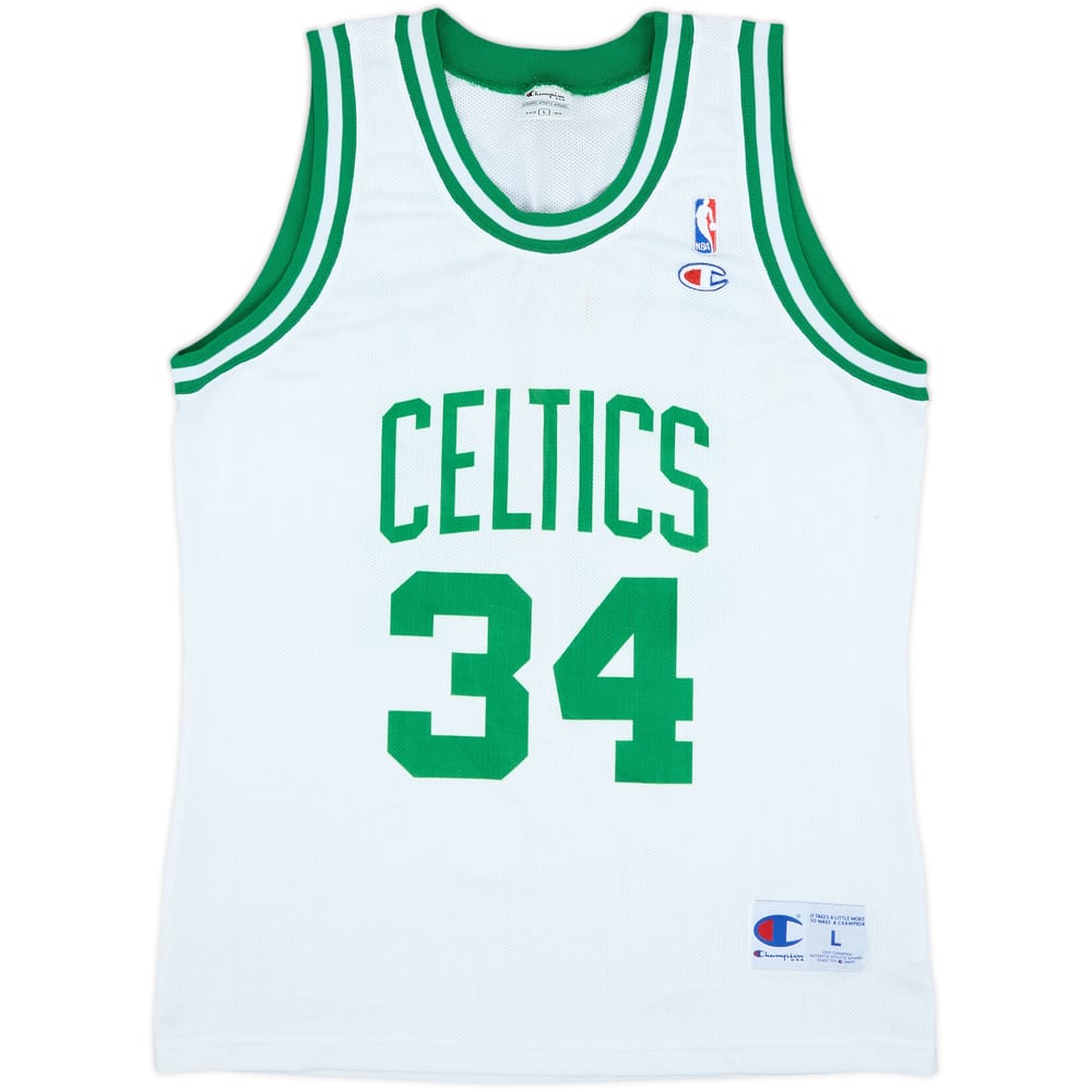 1998-06 Boston Celtics Pierce #34 Champion Home Jersey - 5/10 - (L)