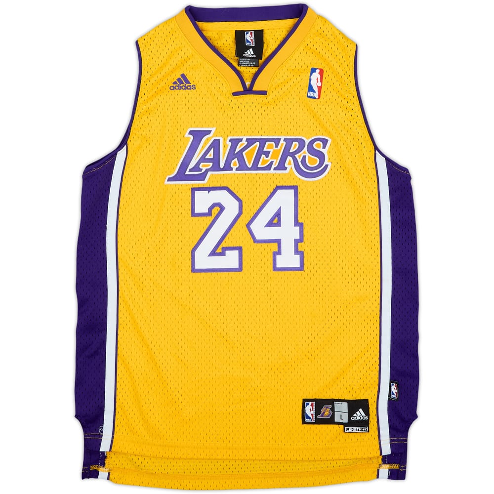 2006-10 LA Lakers Bryant #24 adidas Swingman Home Jersey - 8/10 - (L.Boys)