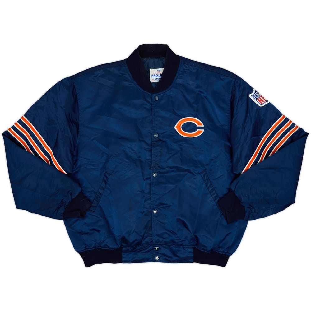 1980s Chicago Bears Starter Satin Varsity Jacket - 7/10 - (XXL)
