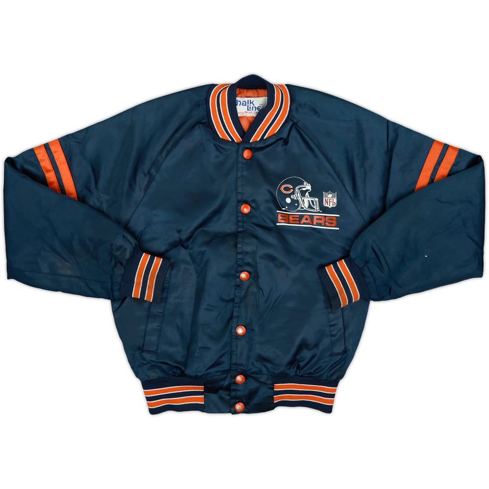 1990s Chicago Bears Chalk Line Satin Varsity Jacket - 7/10 - (M.Boys)