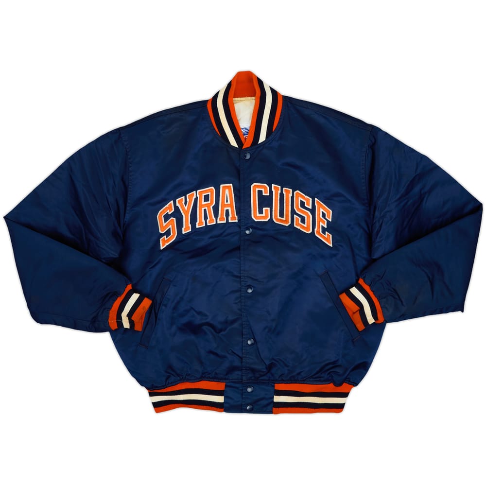 1980s Syracuse Orangemen Starter Satin Varsity Jacket - 8/10 - (XL)