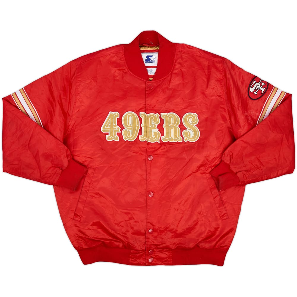 1990-95 San Francisco 49ers Starter Satin Varsity Jacket - 8/10 - (XXL)