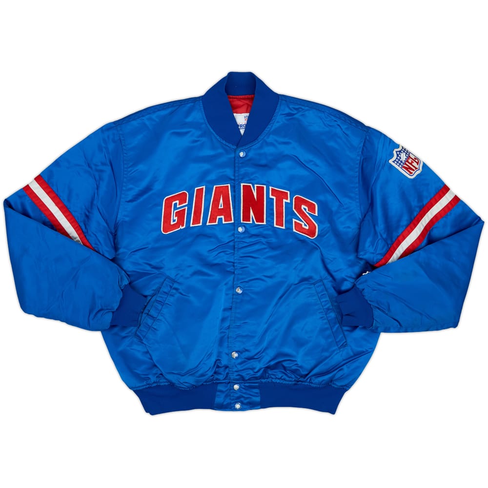 1980s New York Giants Starter Satin Varsity Jacket - 7/10 - (XL)
