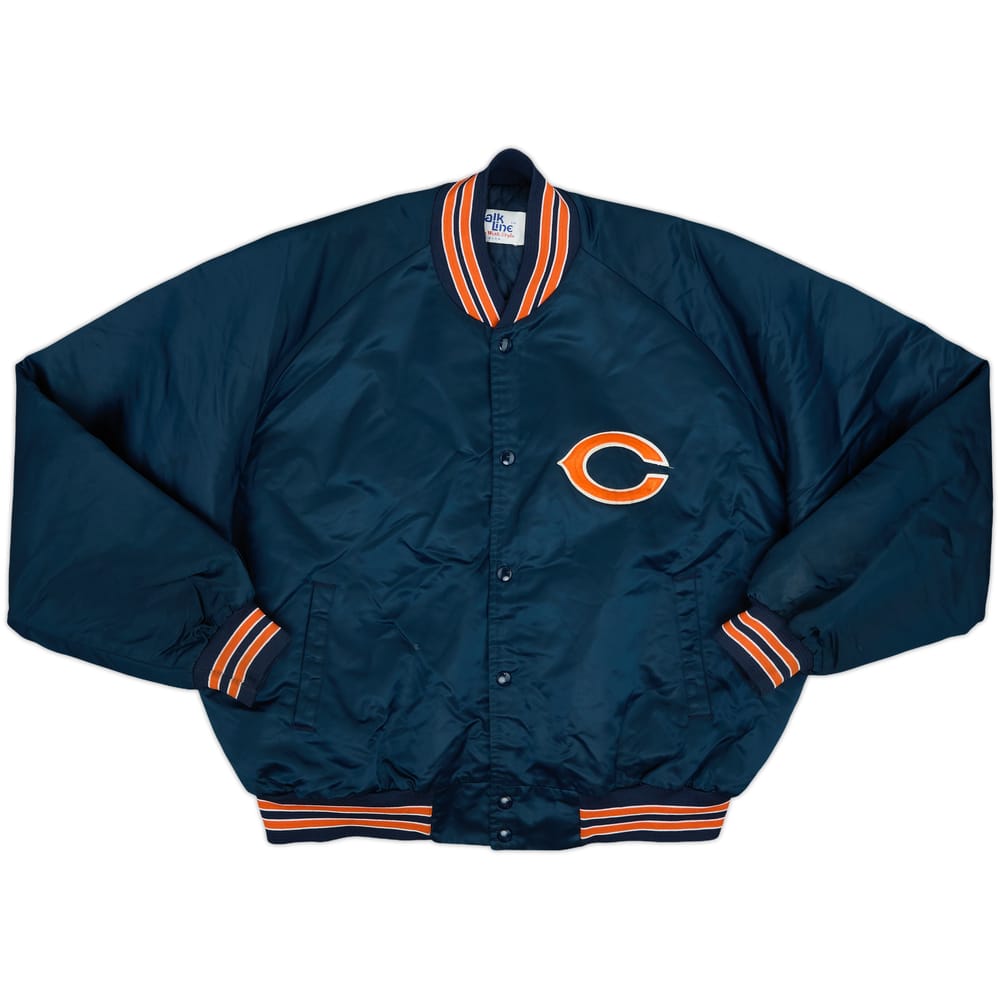 1990s Chicago Bears Chalk Line Satin Varsity Jacket - 8/10 - (XXL)