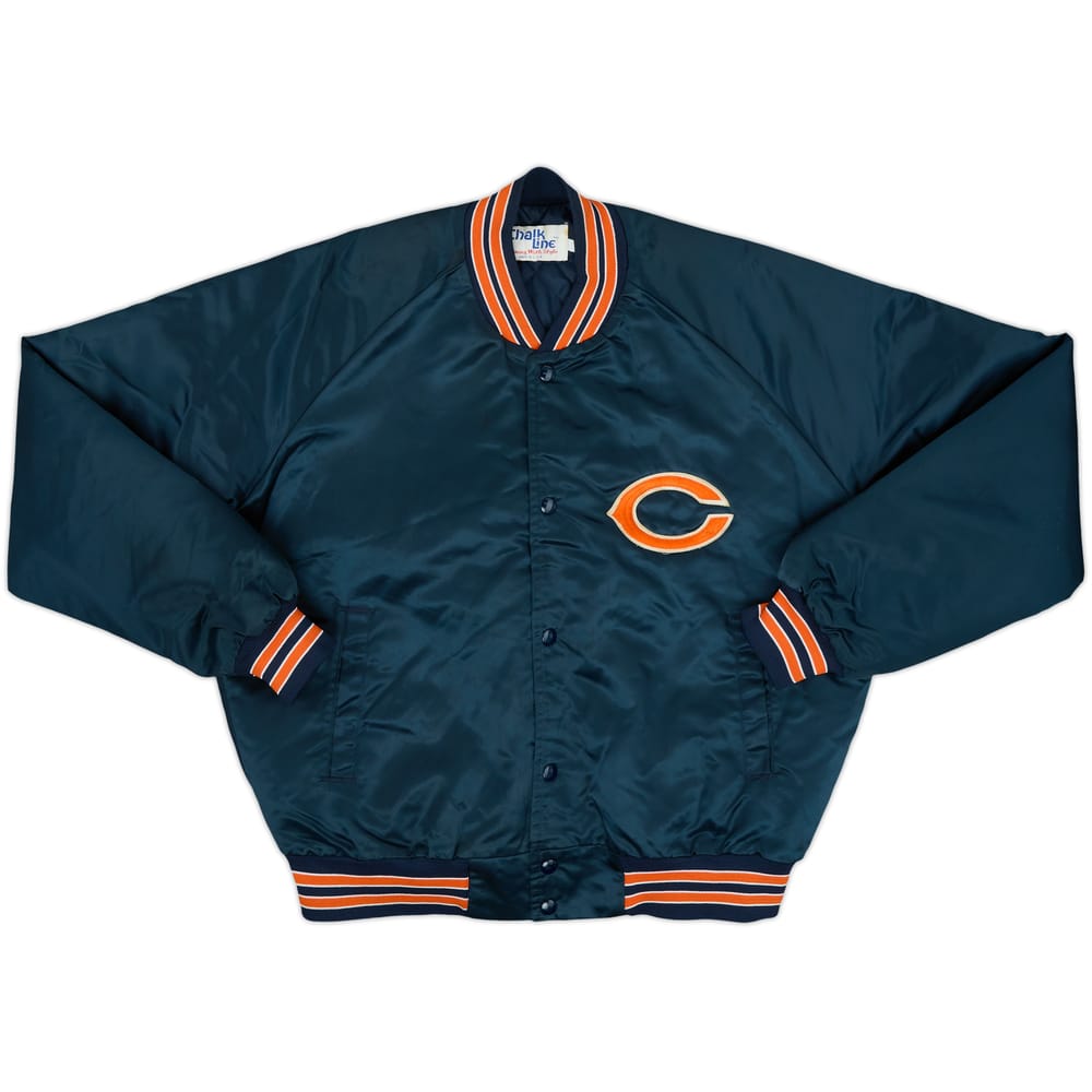 1990s Chicago Bears Chalk Line Satin Varsity Jacket - 8/10 - (L)