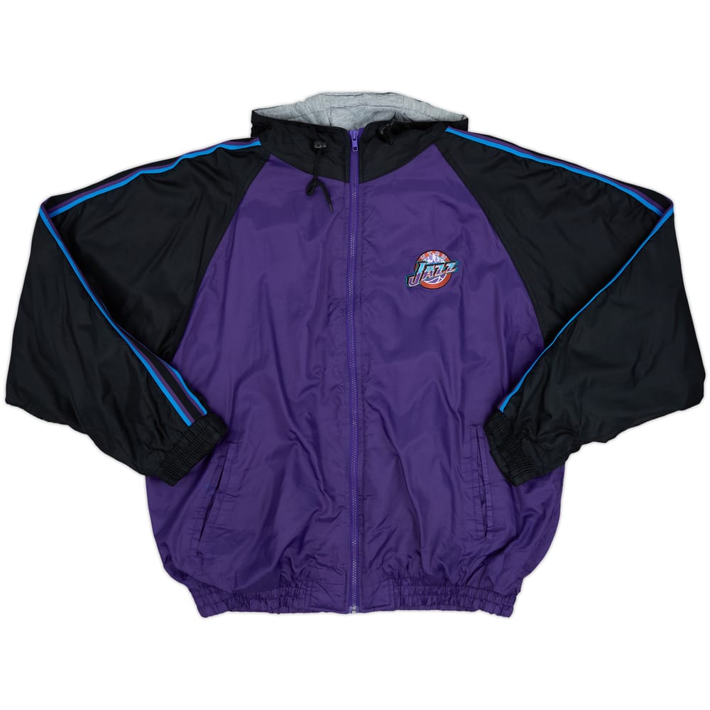 1996-00 Utah Jazz Spotlight Hooded Rain Coat - 8/10 - (XL)