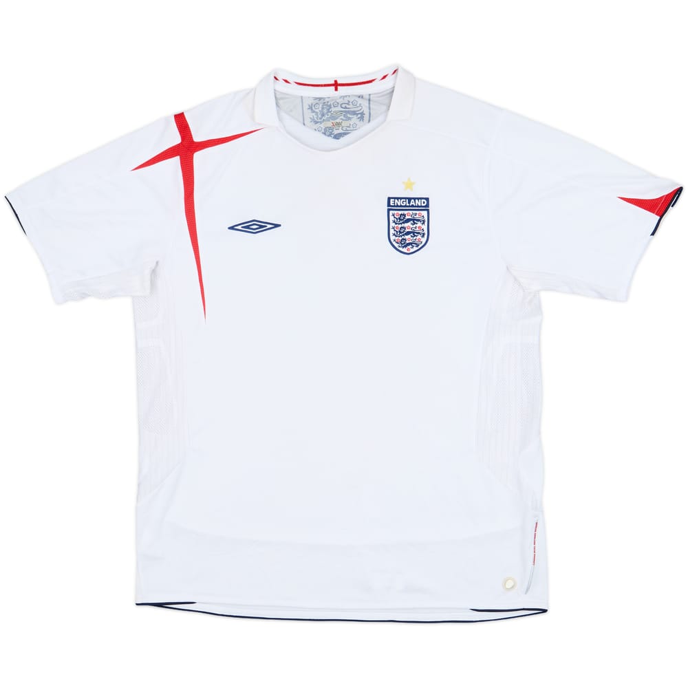 2005-07 England Home Shirt - 5/10 - (L)