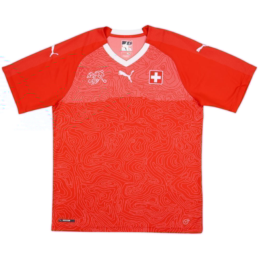 2018-20 Switzerland Home Shirt - 8/10 - (L)