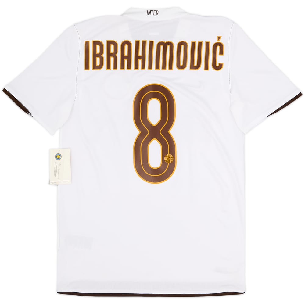 Camiseta de visitante del Inter Milan 2008-09 Ibrahimovic #8 (S)