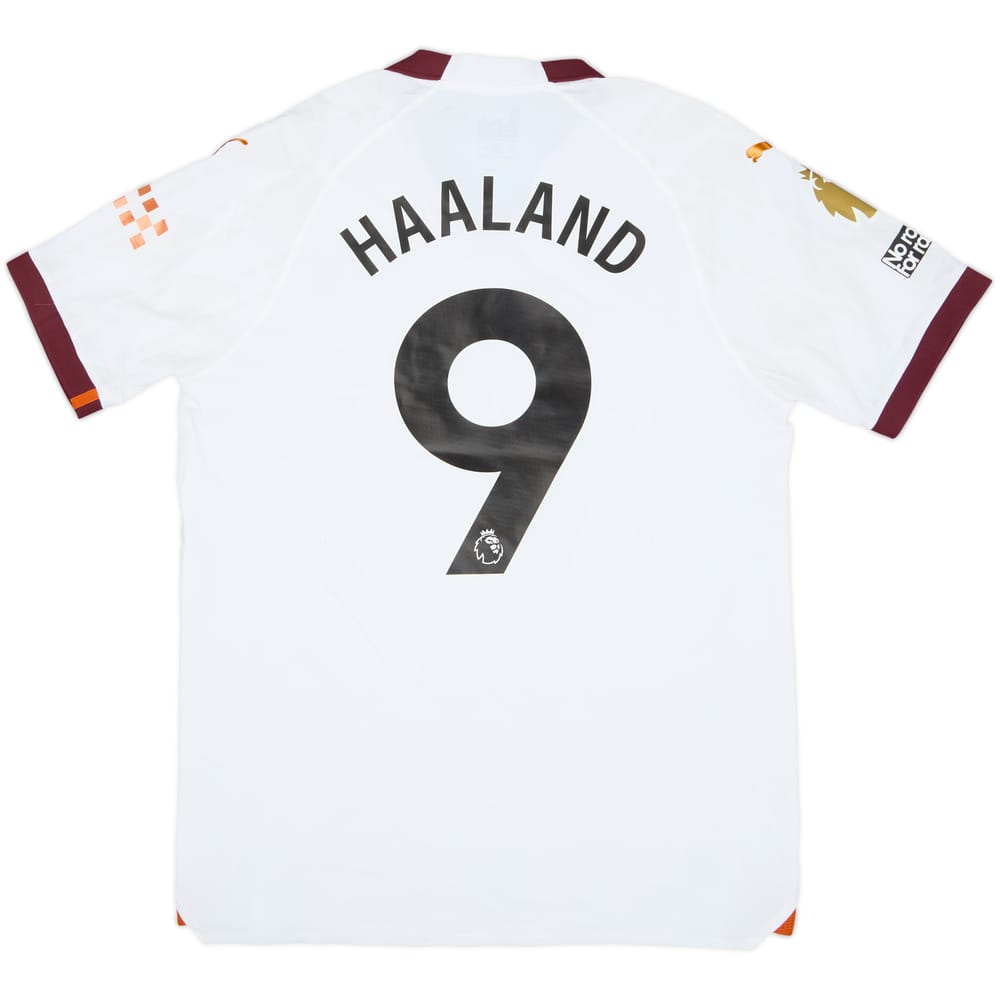 2023-24 Manchester City Authentic Away Shirt Haaland #9 (L)