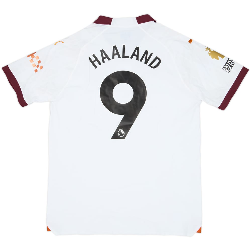 2023-24 Manchester City Authentic Away Shirt Haaland #9 (XL)