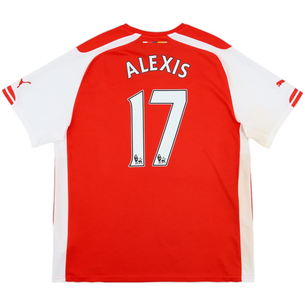 2014-15 Arsenal Home Shirt Alexis #17 - 5/10 - (XL)