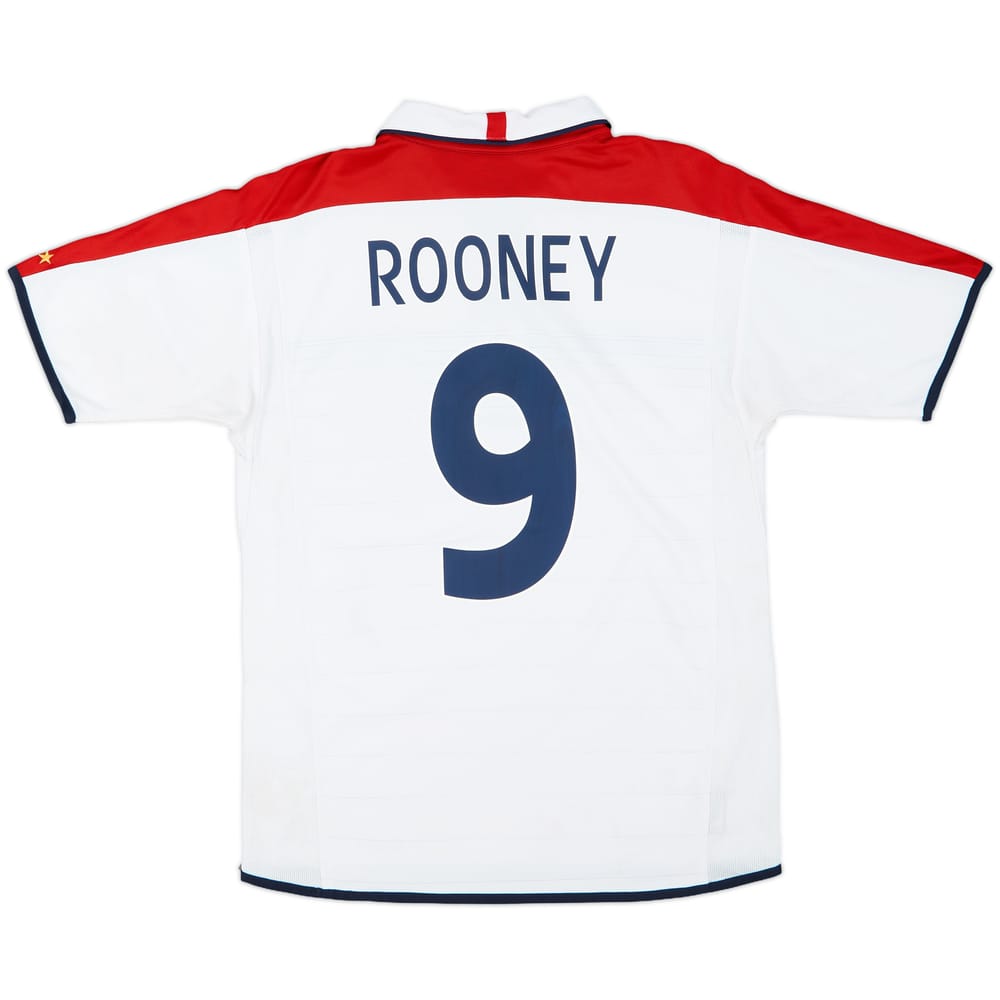 2003-05 England Home Shirt Rooney #9 - 5/10 - (L)