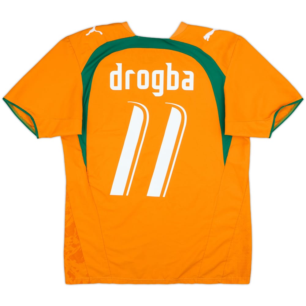 2006-07 Ivory Coast Home Shirt Drogba #11 - 8/10 - (S)