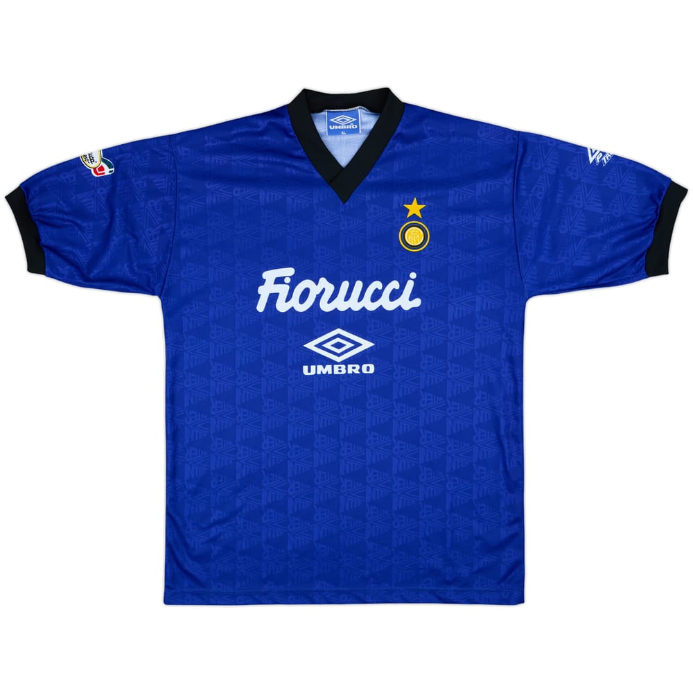 1992-93 Inter Milan Umbro Training Shirt - 8/10 - (XL)