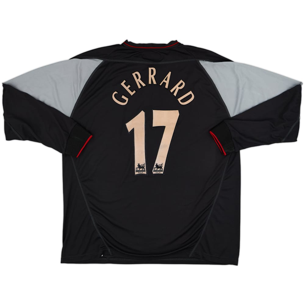 2002-04 Liverpool Away Shirt Gerrard #17 - 7/10 - (XL)