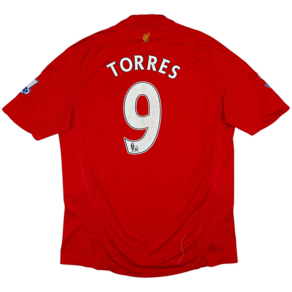 2008-10 Liverpool Home Shirt Torres #9 - 6/10 - (L)
