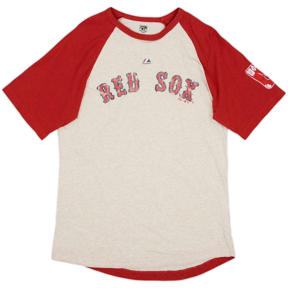 2013 Boston Red Sox Rice #14 Majestic Cooperstown Collection Tee - 8/10 - (M)