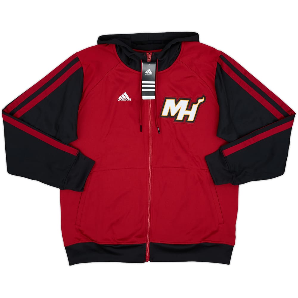 2013-14 Miami Heat adidas Full-Zip Hooded Sweat Top (L)