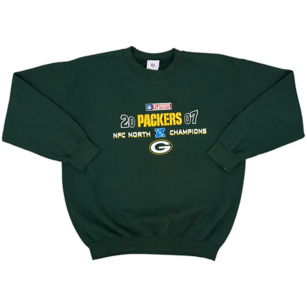2007 Green Bay Packers NFC North Champions NFL Sweat Top - 8/10 - (L)