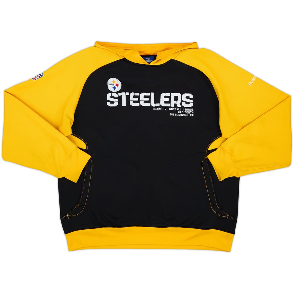 2008-11 Pittsburgh Steelers Reebok Hooded Sweat Top - 5/10 - (L)
