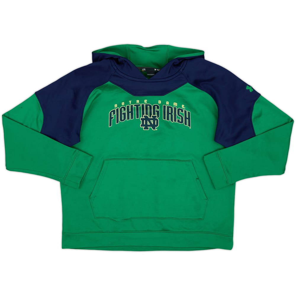 2015 Notre Dame Fighting Irish Under Armour Hooded Sweat Top - 3/10 - (XL.Boys)