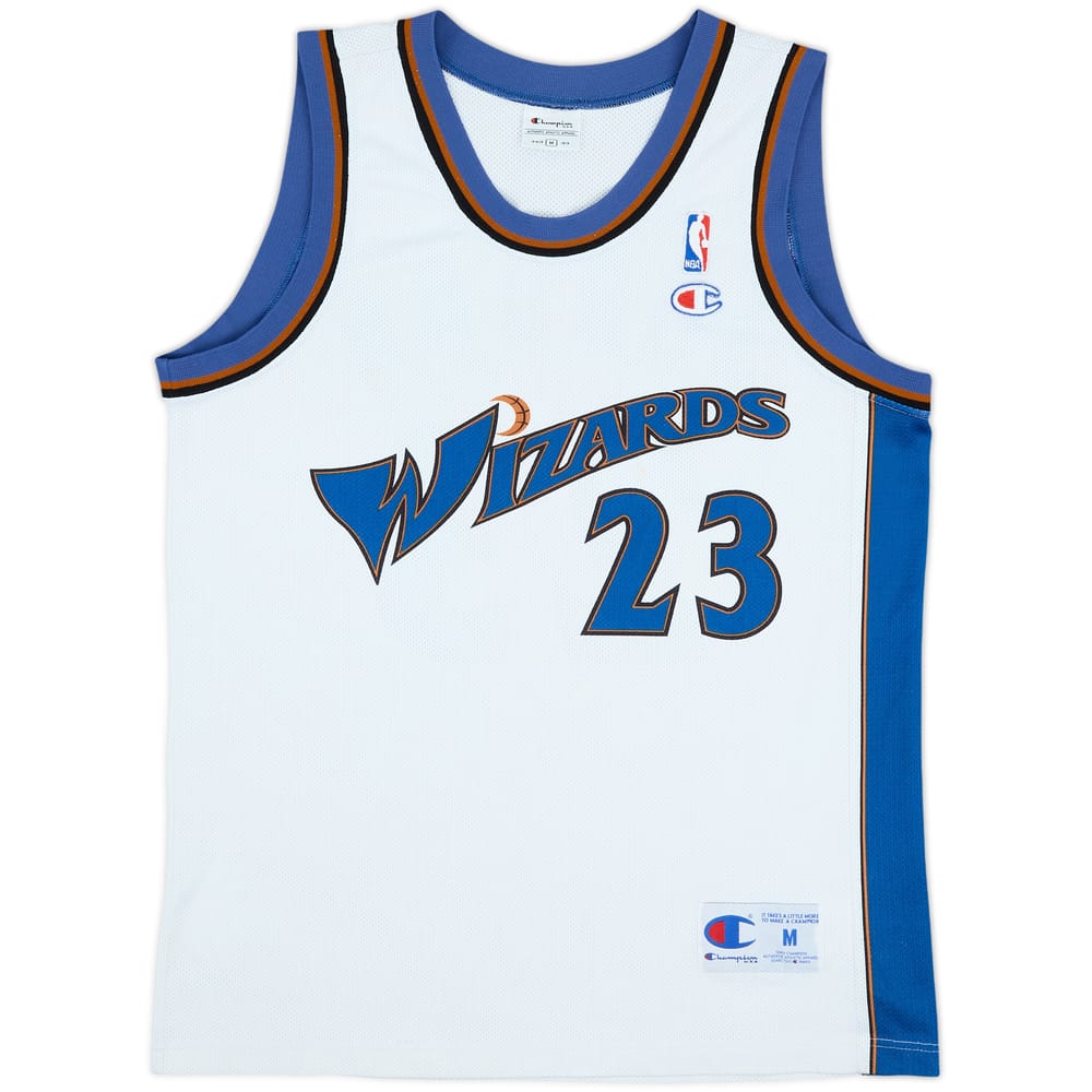 2001-03 Washington Wizards Jordan #23 Champion Home Jersey - 8/10 - (M)