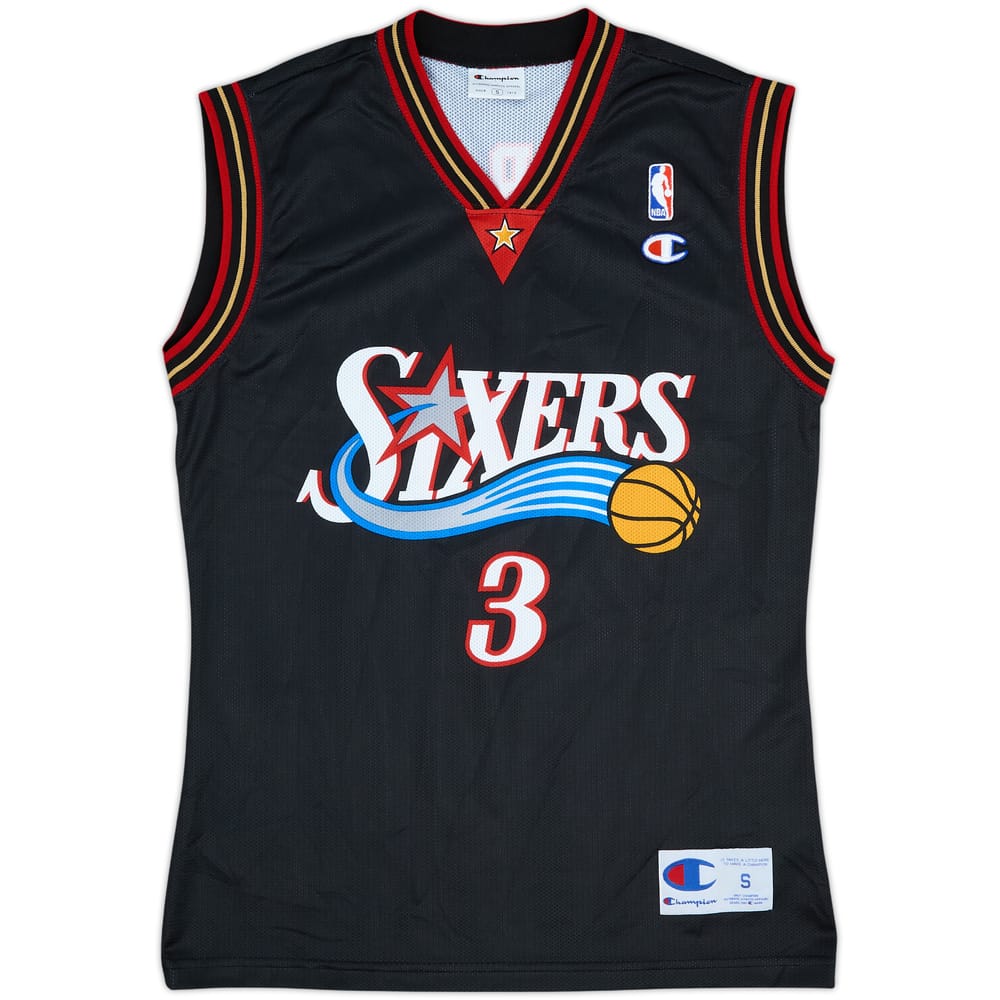 2000-06 Philadelphia 76ers Iverson #3 Champion Away Jersey - 9/10 - (S)