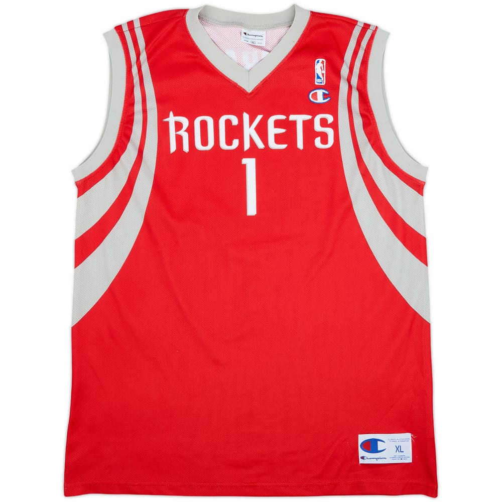 2004-10 Houston Rockets McGrady #1 Champion Away Jersey - 8/10 - (XL)
