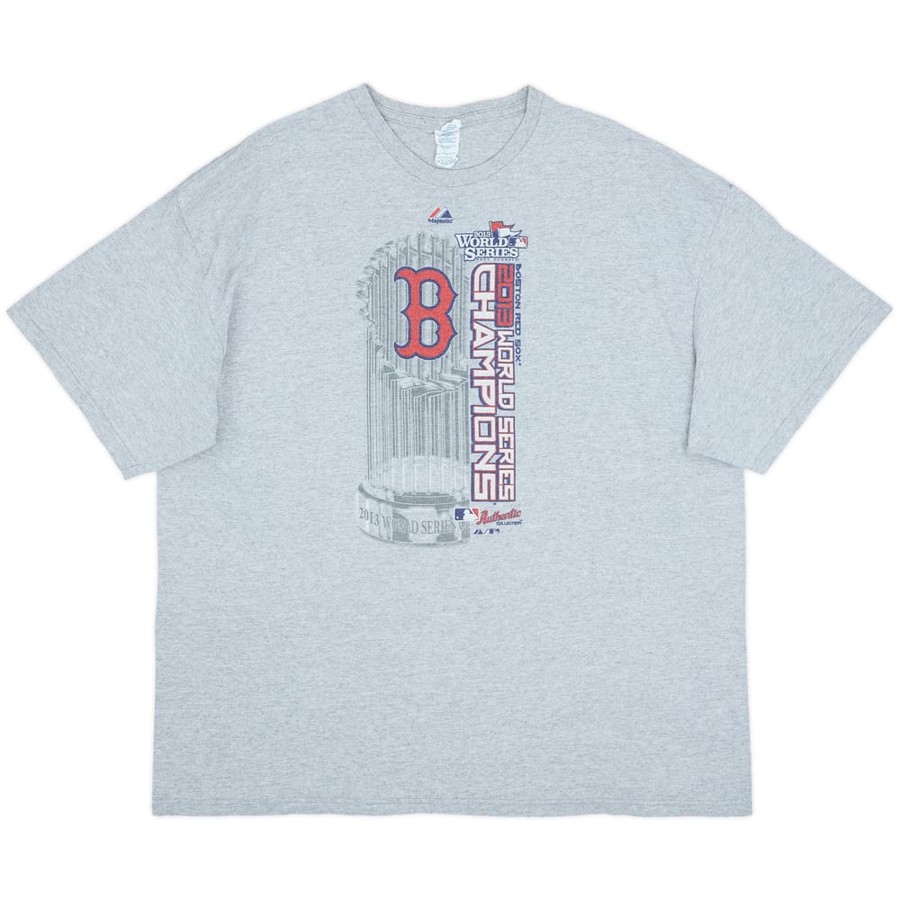 2013 Boston Red Sox World Series Champions Majestic Tee - 8/10 - (XXL)