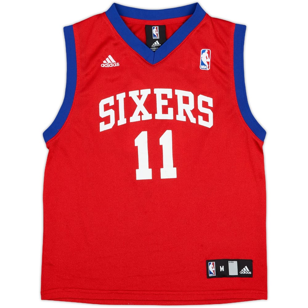 2009-10 Philadelphia 76ers Holiday #11 adidas Away Jersey - 9/10 - (M.Boys)