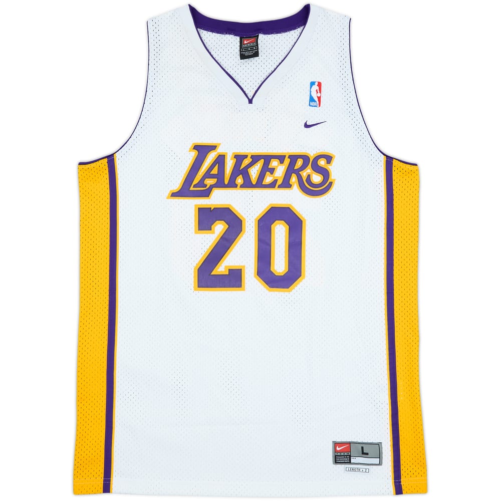 2003-04 LA Lakers Payton #20 Nike Swingman Alternate Jersey - 8/10 - (L)