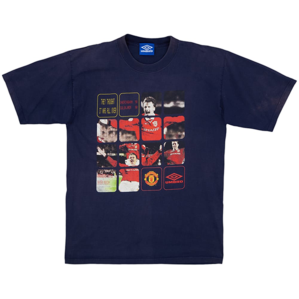 1999 Manchester United Umbro Graphic Tee - 7/10 - (L)