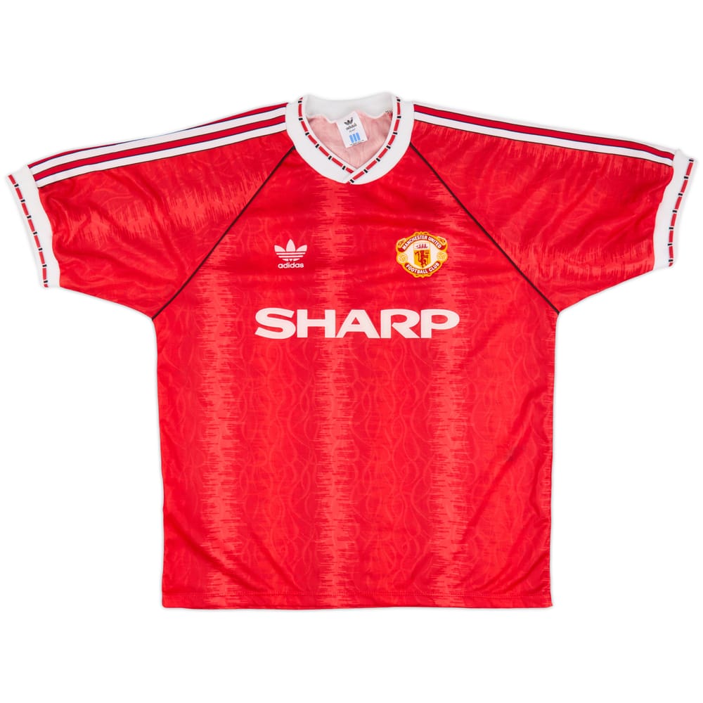1990-92 Manchester United Home Shirt - 9/10 - (L)
