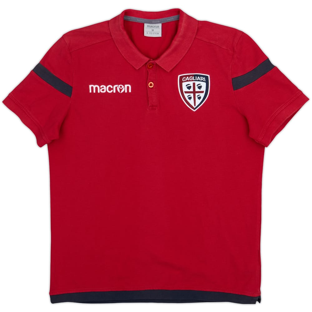 2018-19 Cagliari Macron Polo Shirt - 7/10 - (M)