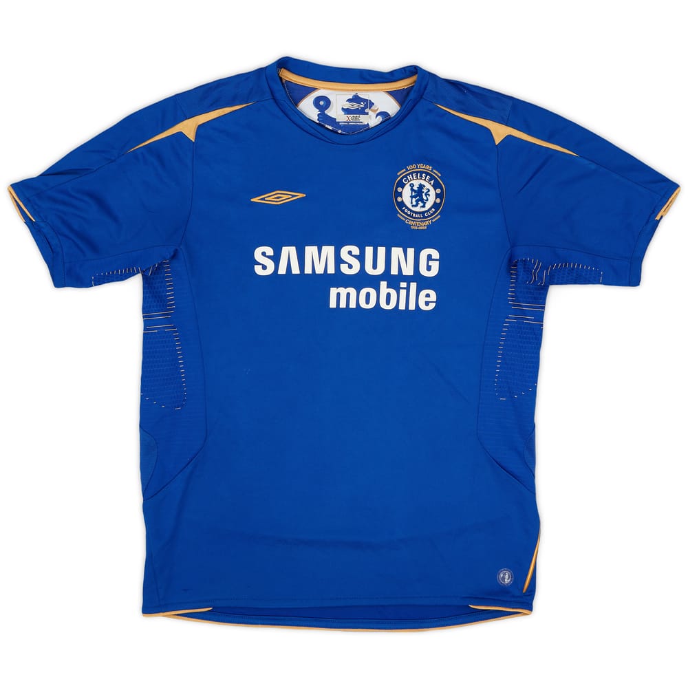 2005-06 Chelsea Centenary Home Shirt - 8/10 - (XL.Boys)