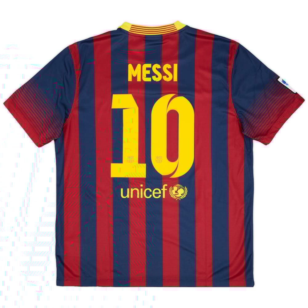 2013-14 Barcelona Home Shirt Messi #10 (XL)
