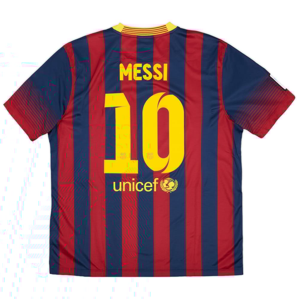 2013-14 Barcelona Home Shirt Messi #10 (XL)