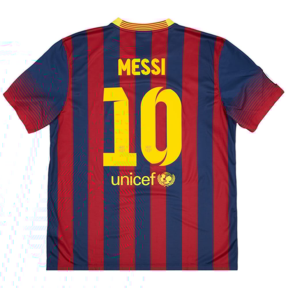 2013-14 Barcelona Home Shirt Messi #10 (XL)