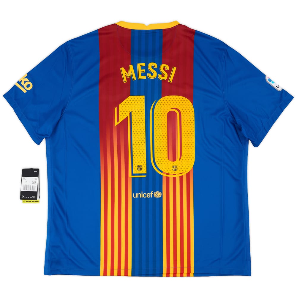 2020-21 Barcelona Special Edition 'El Clásico' Fourth Shirt Messi #10 (XXL)