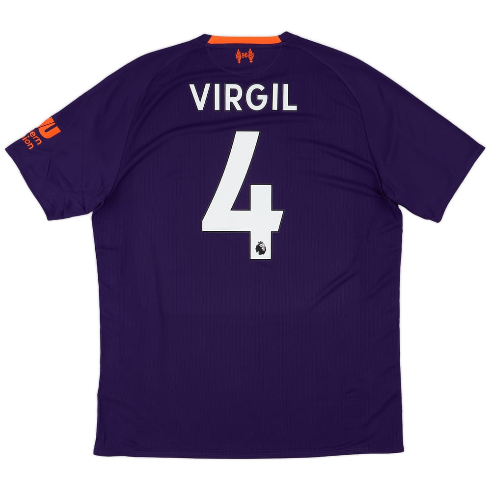 2018-19 Liverpool Away Shirt Virgil #4 (L)