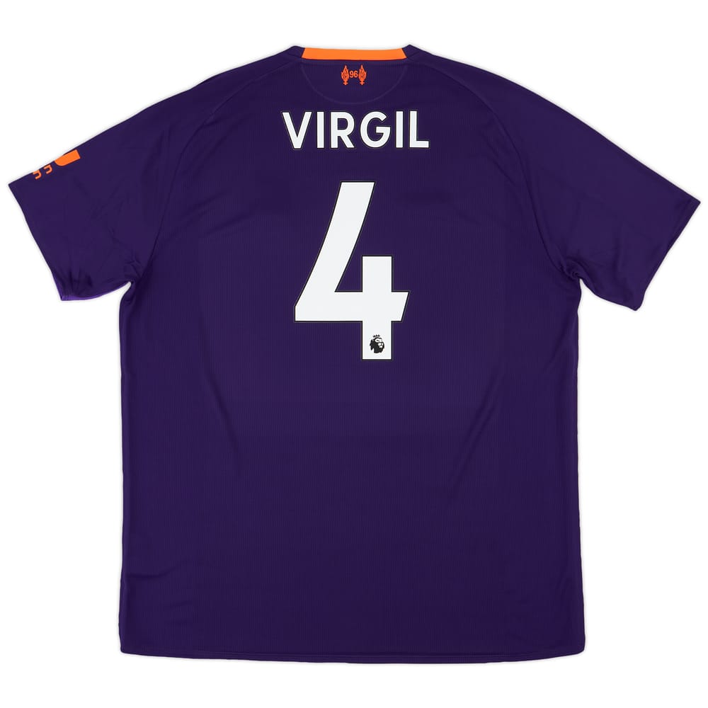 2018-19 Liverpool Away Shirt Virgil #4 (XL)