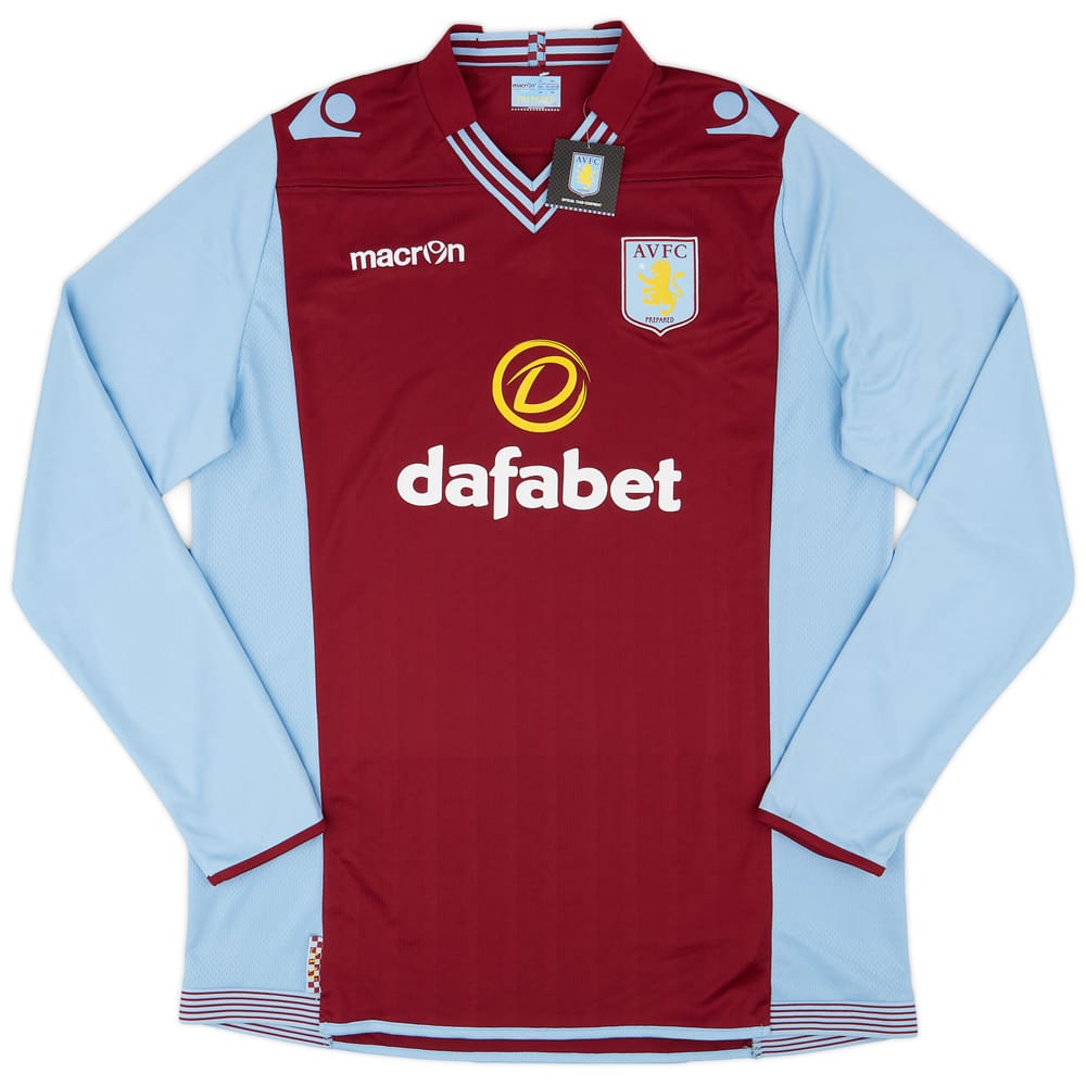 2013-14 Aston Villa Home L/S Shirt (3XL)