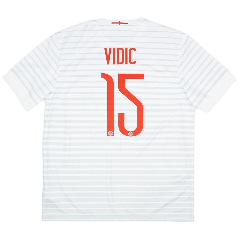 2014-15 Inter Milan Away Shirt Vidic #15 (XL)