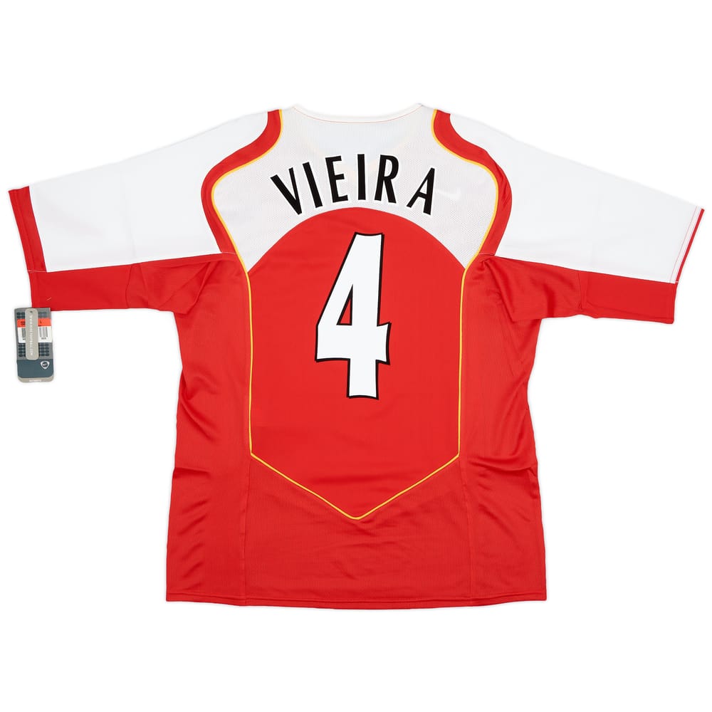 2004-05 Arsenal Home Shirt Vieira #4 (L)