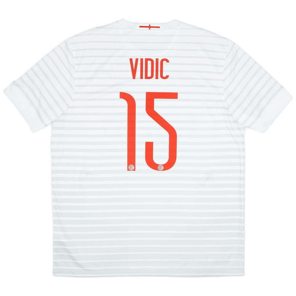 2014-15 Inter Milan Away Shirt Vidic #15 - 9/10 - (XL)