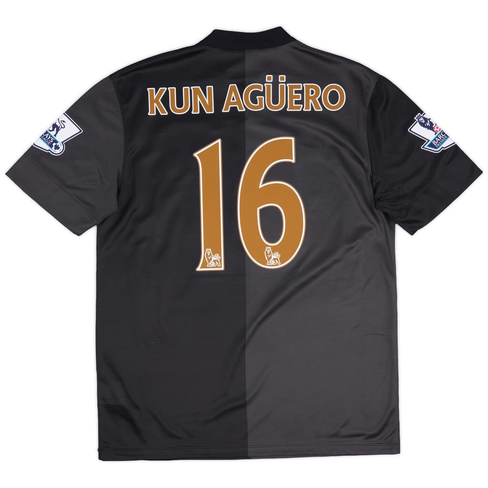 2013-14 Manchester City Away Shirt Kun Agüero #16 - 8/10 - (M)