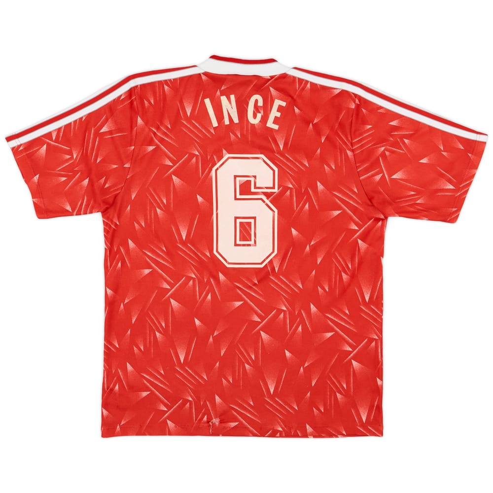 1989-91 Liverpool Home Shirt Ince #6 - 8/10 - (S)