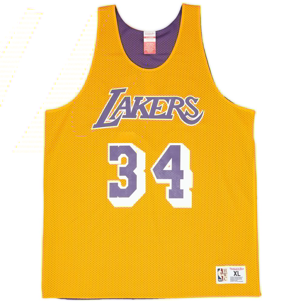 2000s LA Lakers O'Neal #32 Mitchell & Ness Training Jersey (Reversible) XL