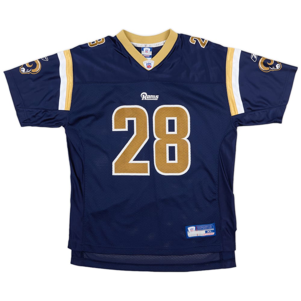 2002-04 St. Louis Rams Faulk #28 Reebok On Field Home Jersey (Excellent) XL.Kids